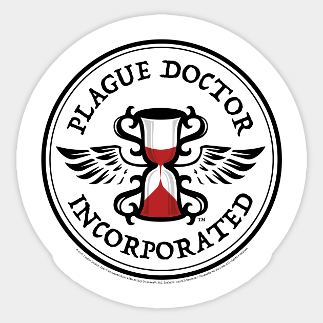 Plague Doctor, Inc.™ Logo Light Sticker by PlagueDoctorInc